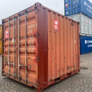 Contentor usado de 10 pés – Compacto, económico e durável